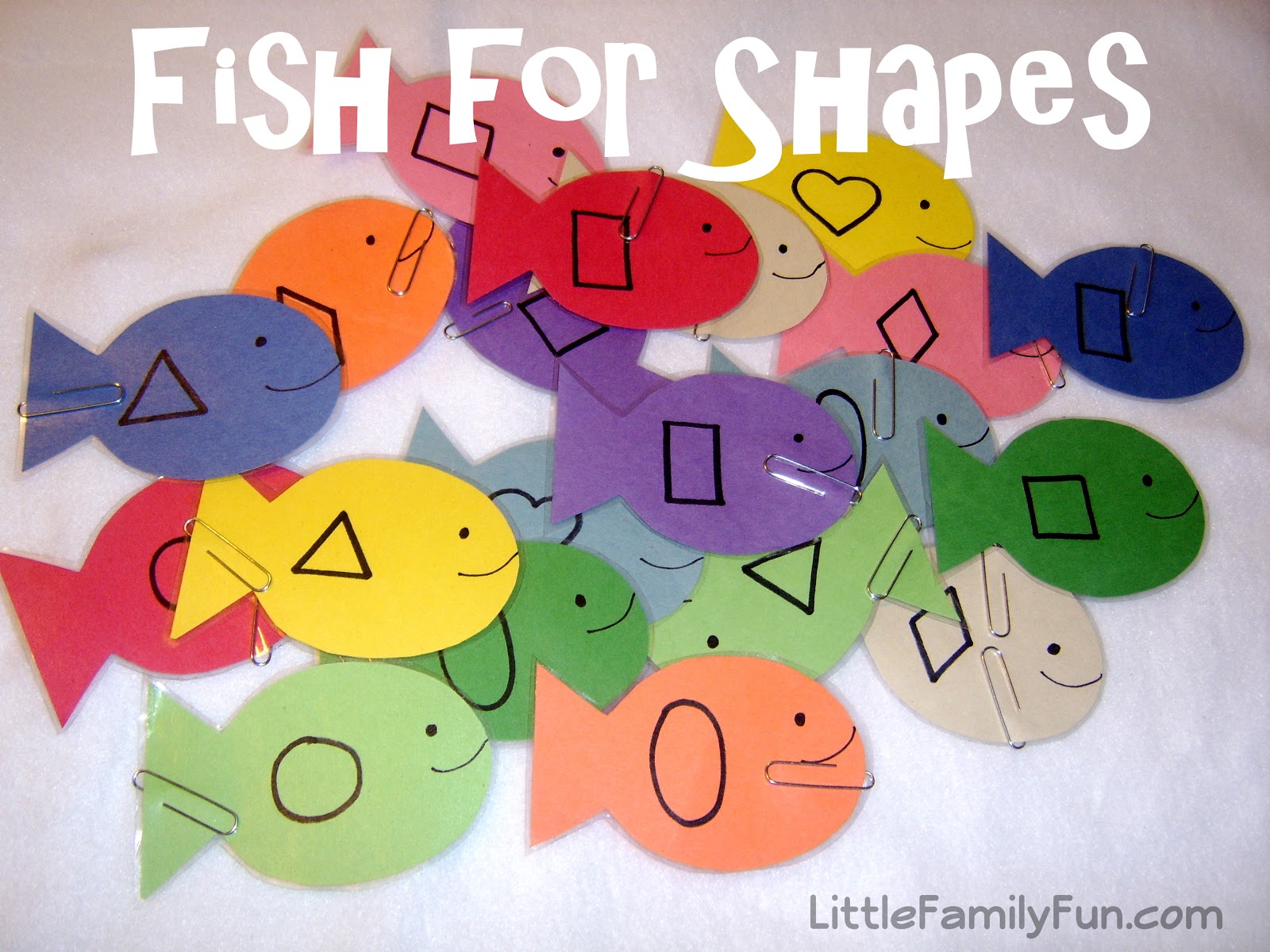 Little Family Fun: FISH for shapes!