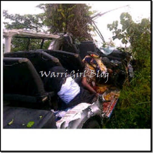 Bus in an accident