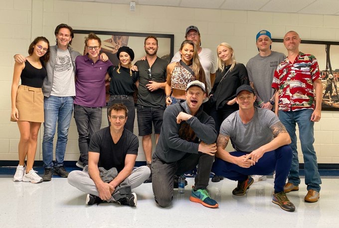 James Gunn and The Suicide Squad cast attend a screening of Todd Phillips' Joker.
