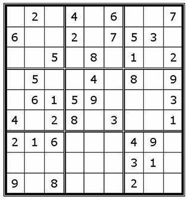 sudoku free printable problem description