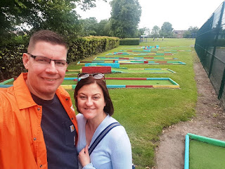 At the Eureka Park Crazy Golf course in Swadlincote