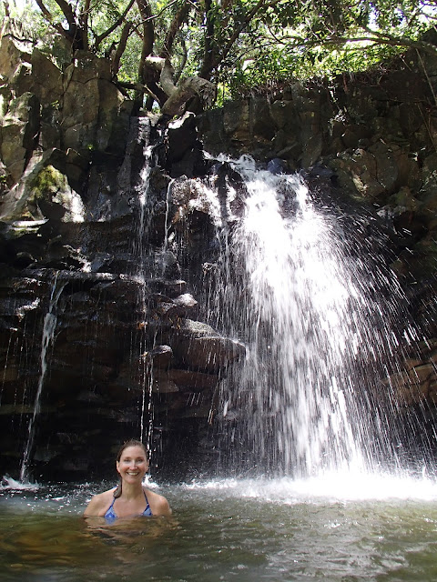 Susan in the falls