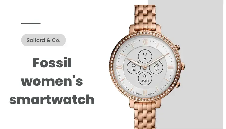 Fossil women's Monroe Hybrid HR watch in gold