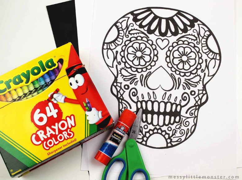 Day of the Dead coloring sheets