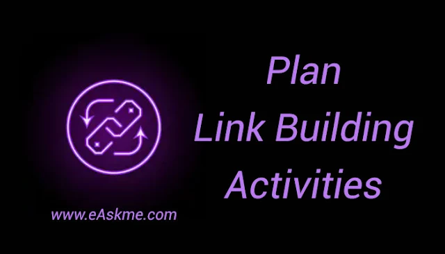 Plan Link Building Activities: eAskme: Link Building Checklist to Earn High Quality Backlinks Naturally