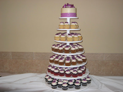 This was my first wedding cupcake tower I love the tower that I had made