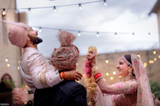 Pictures  of Virat Kohli and Anushka Sharma Engagement, Marriage.