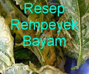 Resep dan Cara Membuat Rempeyek Daun Bayam