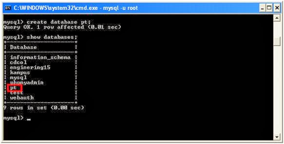 Membuat Subquery Menggunakan XAMPP dan CMD