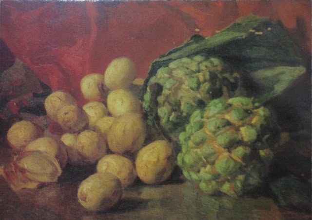 Atis at Lanzones by Fernando Amorsolo postcard