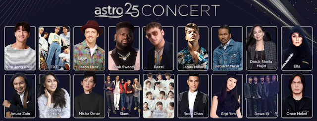 'ASTRO 25 CONCERT' GABUNGKAN ARTIS TEMPATAN, LUAR NEGARA SECARA VIRTUAL 25 SEPT.
