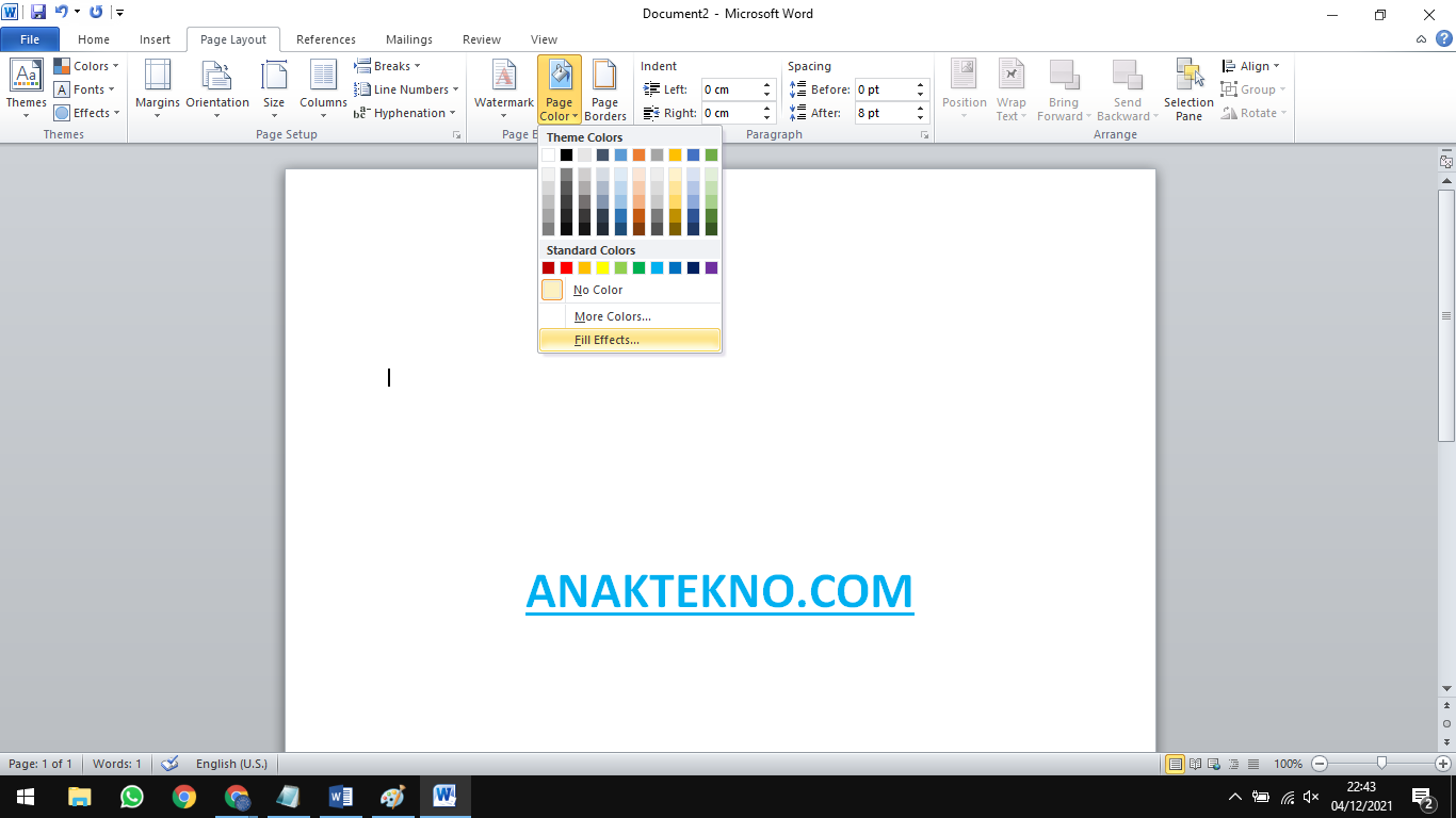 Cara mengubah background kertas jadi gambar di Word