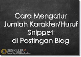 Cara Mengatur Jumlah Karakter/Huruf Snippet Artikel di Homepage