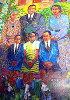 King Family (mural) at the birth home