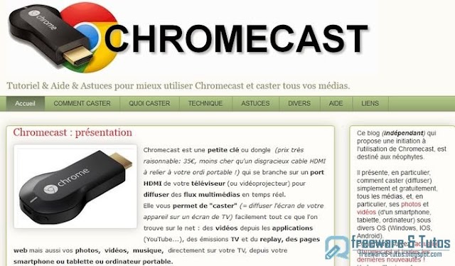 Le site du jour : blog Chromecast - pour mieux utiliser Chromecast