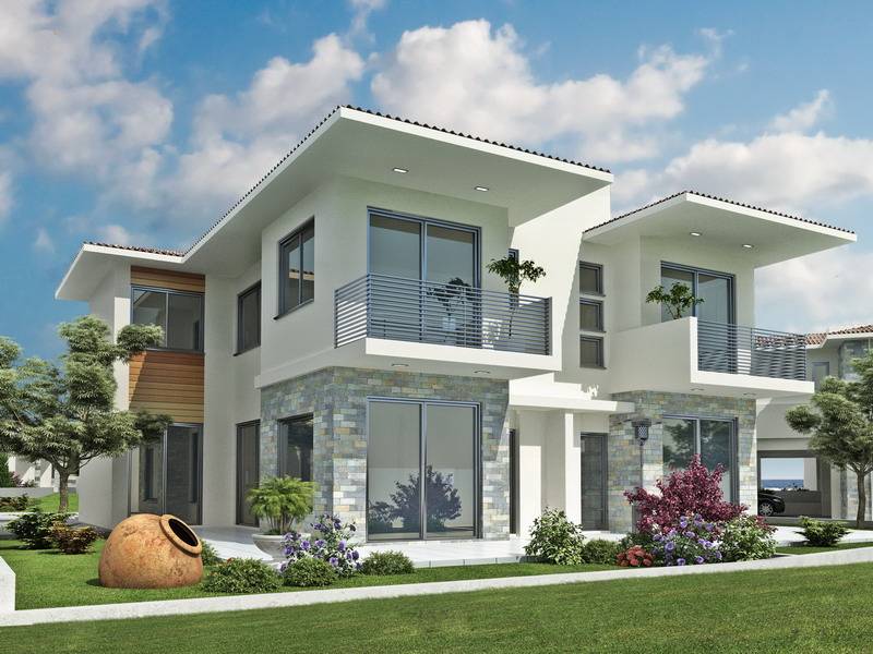 New home designs latest.: Modern homes designs exterior views Cyprus.