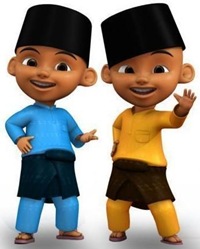 upin ipin ucapan selamat hari raya
