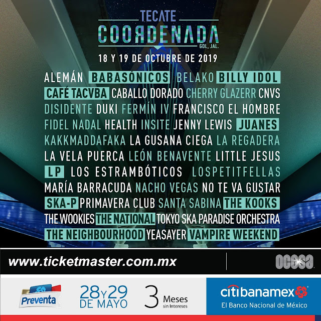 Cartel Coordenada 2019