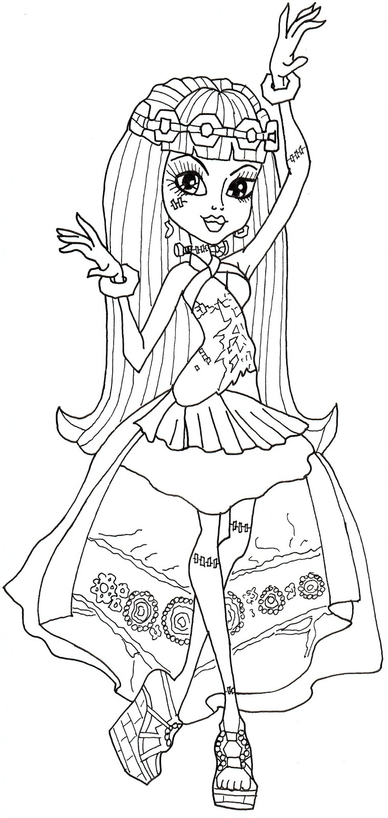 Monster High Free Coloring Pages 9