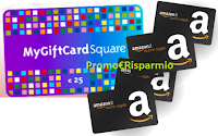 Logo MyGiftCardSquare del valore di 25€ a soli 20€ e permuta in buoni Amazon, Decathlon e dei migliori brand