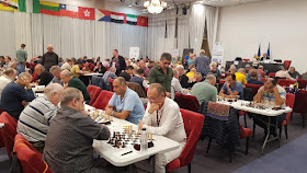 Sala de juego del Campeonato del Mundo de Veteranos Bucarest-2019
