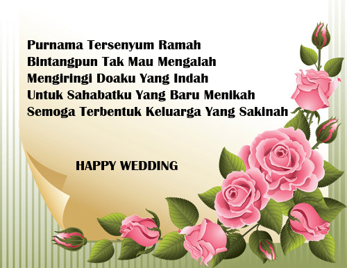 Ucapan Selamat Menikah atau Happy Wedding - miraclewijaya.com