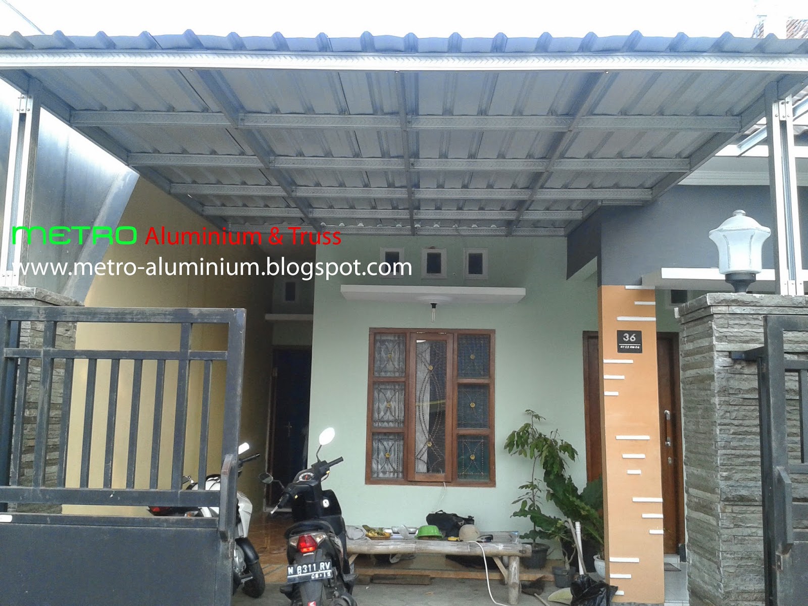 CANOPY BAJA RINGAN METRO TRUSS ALUMINIUM