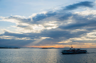 A ferry on the way back to Butuan along the Agusan River