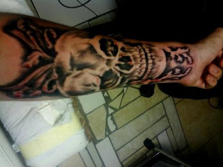 skull demon tattoo