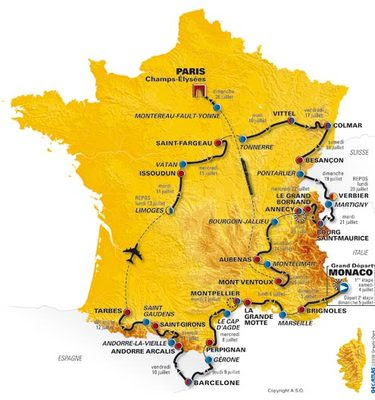 tour de france map 2010. hot The 2011 Tour de France