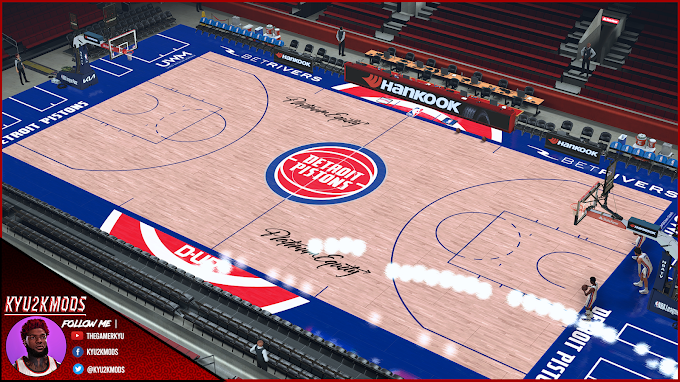 Detroit Pistons Live Broadcast 23-24 Court by Kyu2K | NBA 2K24