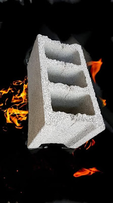 بلك بركاني 3 فتحات 20×20×40  مصنع مبارك صالح سعيد للبك البركاني والاسمنتي