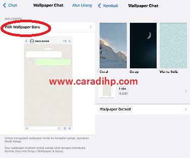 Cara Mengganti Wallpaper Chat Whatsapp iPhone
