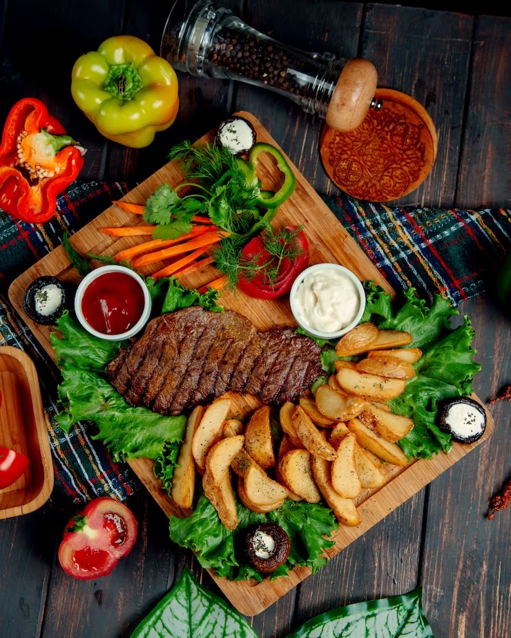 Saucy Steak Platter-سوسی اسٹیک پلیٹر