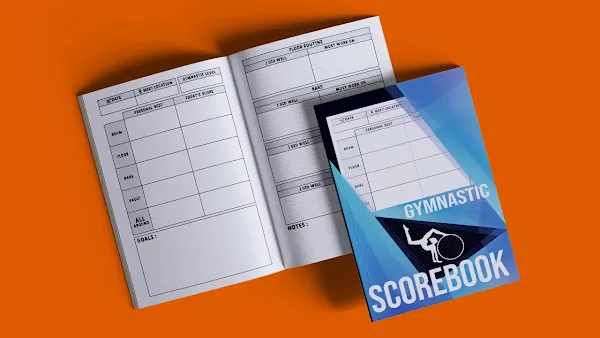 Gymnast Score Book to Record Meets Events,and Goals for Individual Gymnasts and Their Team,Gymnastics Scorebook,