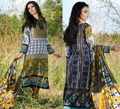 Al-Zohaib Textile Anum Lawn Prints 2016-2017