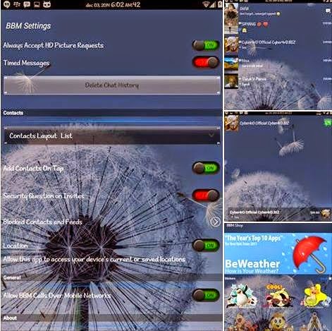 Kumpulan BBM MOD versi 2.7.0.23 Terbaru 2015