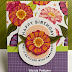 Filled With Happiness, Flowering Zinnias, Birthday Card, Stampin' Up!