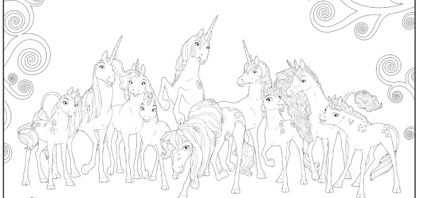  Barbie  And Unicorn  Coloring  Pages  Colorings net