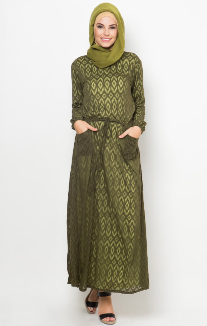 Gambar Model Baju Batik Muslim Terbaru 2015
