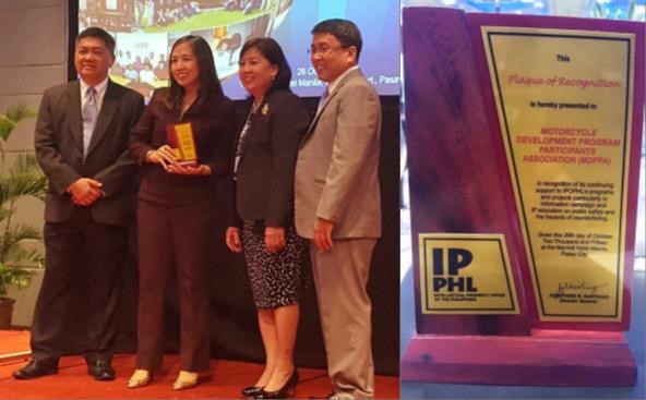 MDPPA is proud recipient of Intellectual Property Champion award