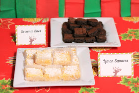 Christmas Brownies and Lemon Squares