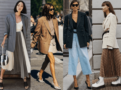 tendenza blazer oversize come indossare il blazer oversize come abbinare un blazer oversize tendenze autunno 2020 mariafelicia magno fashion blogger colorblock by felym