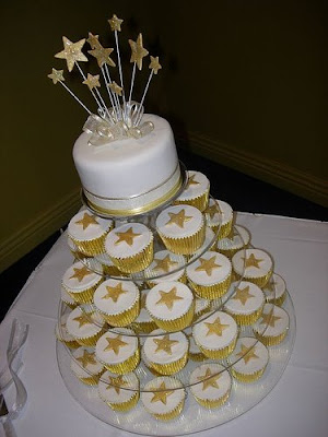Cupcake Wedding Cakes. to an actual wedding cake: