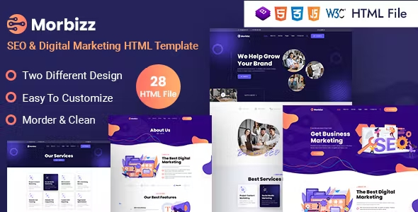 Best SEO & Digital Marketing HTML Template