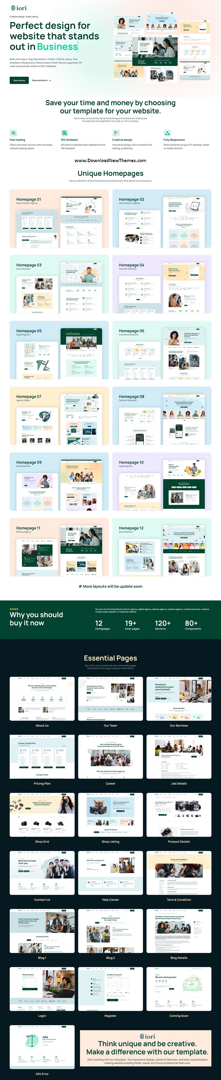 iori - Multipurpose Startup & SaaS Bootstrap 5 Template Review