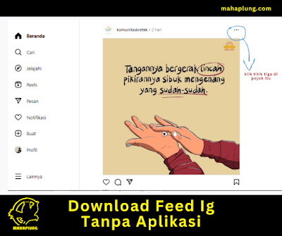 Download Feed Ig Tanpa Aplikasi