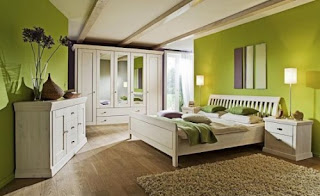 Dormitorio color verde