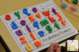 Practice beginning sounds with this beginning sounds match-up activity. Print and use this beginning sounds activity within minutes. Check out this post to see this activity used during a guided reading group. 