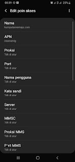 Cara Setting APN untuk Kouta Belajar telkomsel